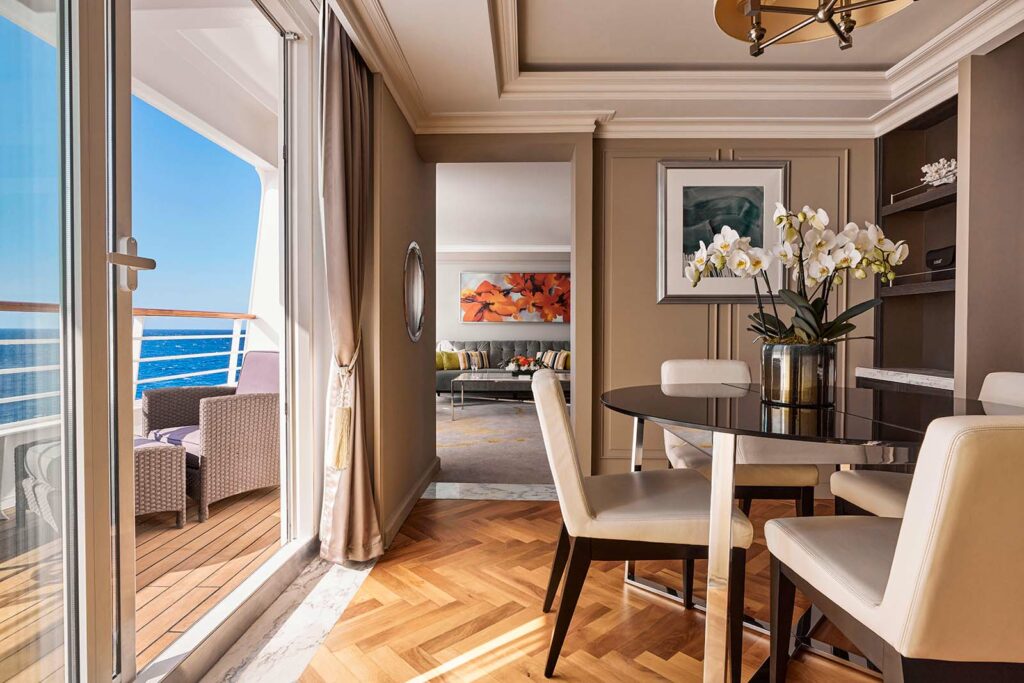 crystal symphony sitting room with balcony